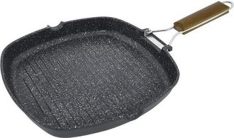 Jata Sart&eacute;n De Inducci&oacute;n Antiadherente Jata Gma28 Stonite, Parrilla De Aluminio Fundido, Apta Para Todo Tipo De Cocinas, Incluida La