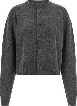 Extreme Cashmere N&deg;170 Chou Cardigan - Dames - Cashmere truien - Grijs - ONE Size - Kasjmier - Truien & Vesten