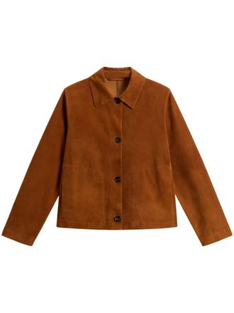 Woolrich Licht su&egrave;de jack - Oranje