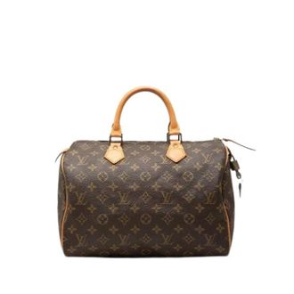 Louis Vuitton Pre-owned Speedy 30 - Dames - Vintage Handtas - Bruin - ONE Size - Leer - Vintage