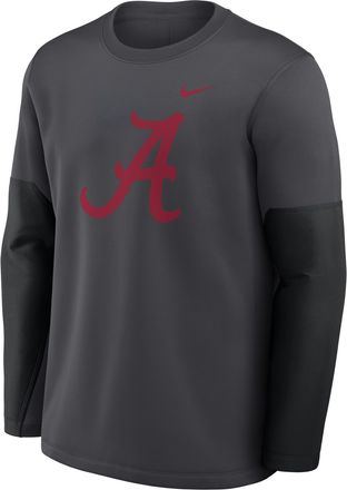Nike Alabama Sideline Coach Nike Mens Therma-FIT College Long-Sleeve T-Shirt in Grey | 03BR466MABN-6P4