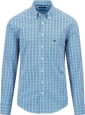 Fynch-Hatton Superfine Combi Check Vibrant Blue