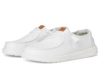 Hey Dude Wendy Stretch Canvas Womens Shoes White : 8 M