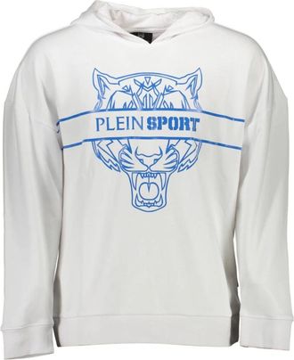 Plein Sport Hoodie Wit Lange Mouw - Heren - Sportshirts - Wit - XL - Fitness