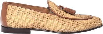 Baldinini Raffia Loafer - Heren - Loafers - Beige - 45 EU - Leer - Schoenen