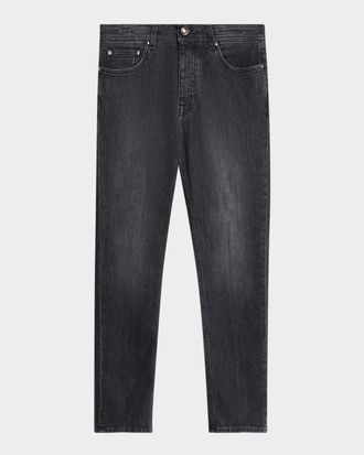 Sartorio Mens Straight-Leg Denim Pants