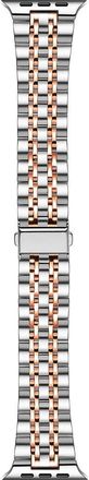 Posh Tech Rainey Two-Tone Apple Watch SE & Series 7/6/5/4/3/2/1 Watchband in Silver/rose Gold at Nordstrom, Size 44Mm