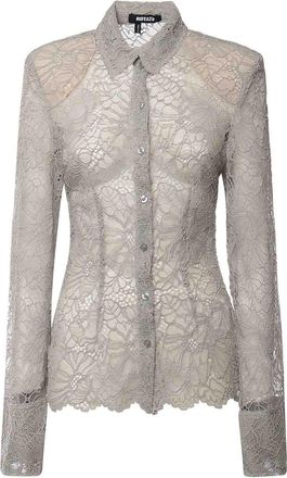 Rotate Floral Mesh Shirt