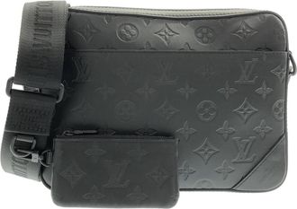 Louis Vuitton Black Leather Shoulder Bag (Pre-Owned)