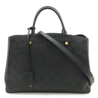 Louis Vuitton Pre-owned Monogram Empreinte Tote - Dames - Pre-owned - Zwart - Maat: ONE Size Leer