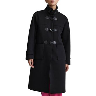NVLT Felted Twill Duffle Coat in Black at Nordstrom Rack, Size X-Small