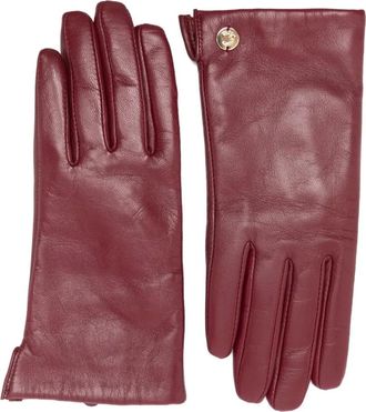 Coccinelle Guanti con bottoni - Rosso