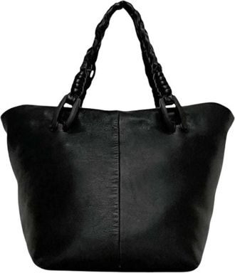 Loewe Pre-owned Tote Bag - Dames - Vintage Shopper - Zwart - ONE Size - Leer - Vintage