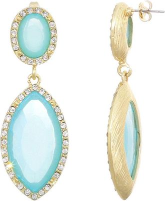 Adornia Adornia Spring2 14K-Plated Crystal Earrings