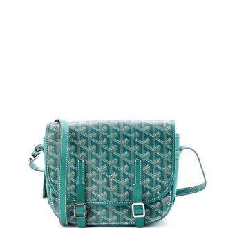 Goyard Belvedere Messenger Bag Coated Canvas with Leather PM