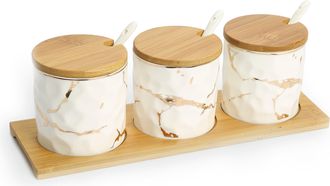 Classic Touch White Porcelain Relish Dish with Gold Design -11.25L x 3.75W x 3.75H