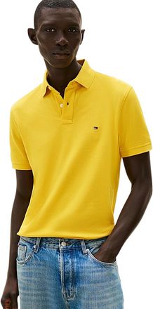 Tommy Hilfiger Poloshirt regular fit Tommy Hilfiger geel effen