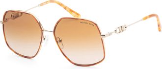 Michael Kors Womens 59mm Gold Sunglasses
