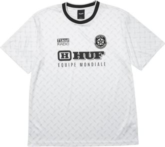 HUF Voetbalshirt - Heren - Sportshirts - Wit - M - Polyester - Fitness
