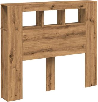 vidaXL Cabecero Led Madera Ingenier&iacute;a Roble Artisan 120x18,5x103,5 Cm Vidaxl