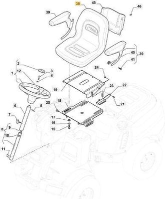 STIGA Sports Seat Pfm E.l. Estiga Original - 137722601/1