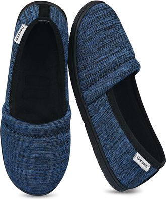 Garonne Womens Slippers with Removable Padded Insole, Non-Slip Slippers for Women for Bedroom Indoor/Outdoor, darkblue, 4.5 UK