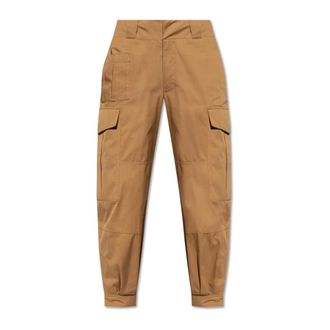 Alexander McQueen Alexander McQueen, Wide Trousers, male, Brown, Size: XL Cargo pocket pants by Alexander McQueen