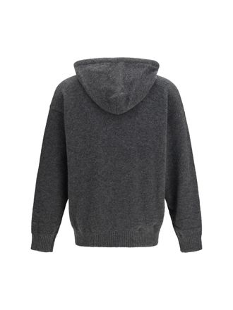 Laneus Cashmere and Silk Blend Hoodie - Gray