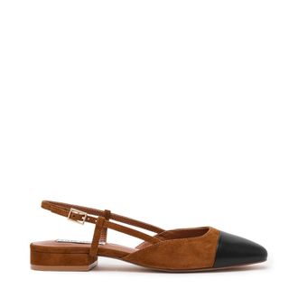 Steve Madden Belinda Flat Shoe DK CHESTNUT BLK