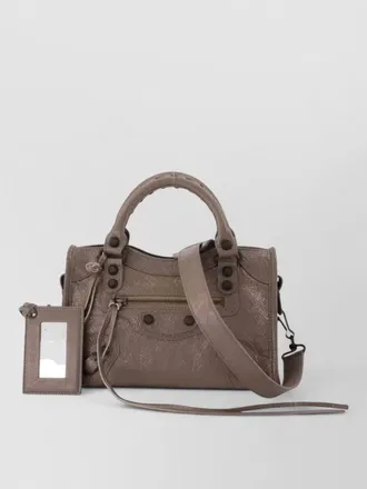 Balenciaga le city mini bag leather buckle strap