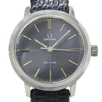 Omega Pre-owned Watches, female, Blue, Size: ONE SIZE Pre-owned De Ville Stainless Steel Manual Wind