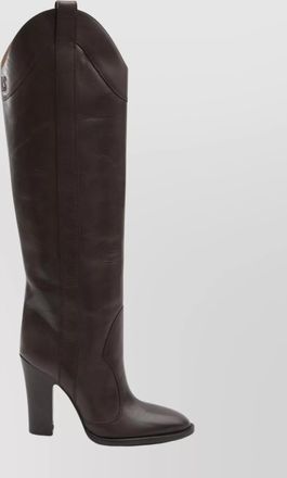 PARIS TEXAS western style knee-high leather boots