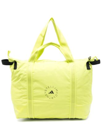 adidas by Stella McCartney Sporttas met logoprint - Groen