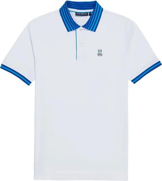 Psycho Bunny Polo con logo ricamato - Bianco