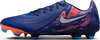 Nike Nike Mens Phantom GX II Academy FG/MG Erling Haaland Football Shoe, Blue Void/Chrome, 11.5 UK