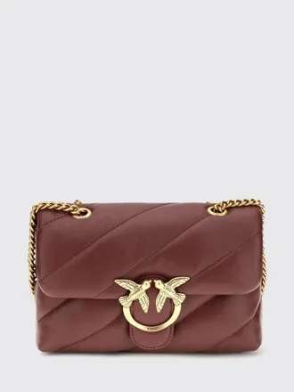 Pinko Classic Love Bag Puff Mini Bag in Quilted Nappa with Love Birds Buckle