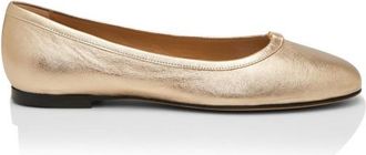 Chlo&eacute; Metallic Leather Ballet Flats Size 39