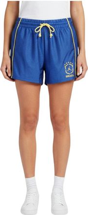 Nike Jordan (WMNS) Air Jordan Brooklyn Knit Brazil Shorts Old Royal Yellow Pulse IO2457-417