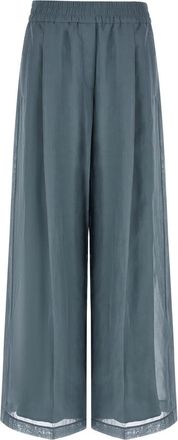 Brunello Cucinelli Blue Loose Track pants