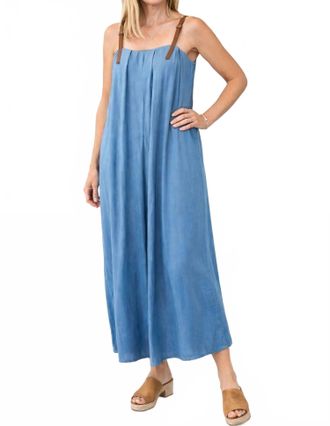 THML Clothing Denim Midi Dress In Blue