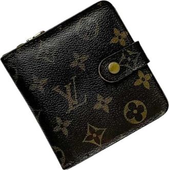 Louis Vuitton Pre-owned Monogram Bi-fold Portemonnee - Dames - Vintage Accessoires - Bruin - ONE Size - Vintage
