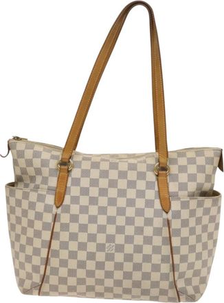 Louis Vuitton Totally White Canvas Tote Bag (Pre-Owned)