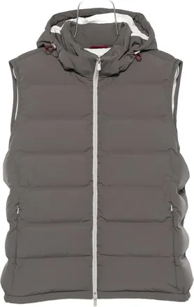 Brunello Cucinelli Quilted Hooded Gilet
