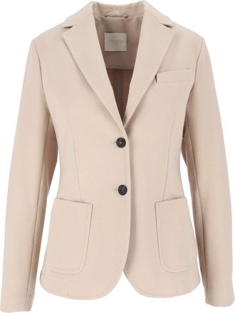 Circolo 1901 Slim-Fit Notch Lapel Fleece Blazer