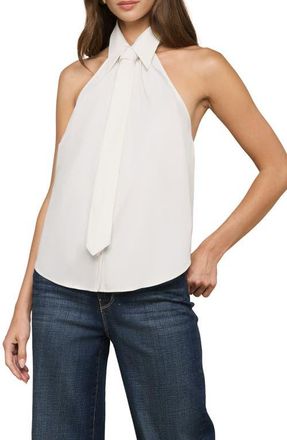L'agence Wren Necktie Halter Top in White at Nordstrom, Size X-Large