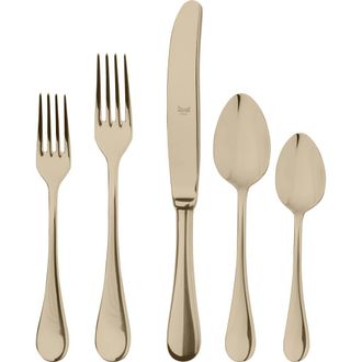Mepra Brescia Flatware Set - 5 Pieces in Champagne at Nordstrom