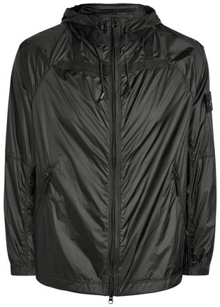 Stone Island Hooded Shell Jacket - Grey - M