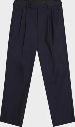 Vince Men & apos;s Twill Straight-Leg Pleated Trousers