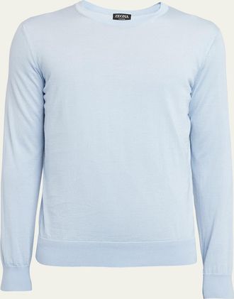 Ermenegildo Zegna Mens Cashseta Crewneck Sweater