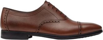 Ferragamo Riley Mens Grained Leather Oxford Brogues, Size 5.5 EEE